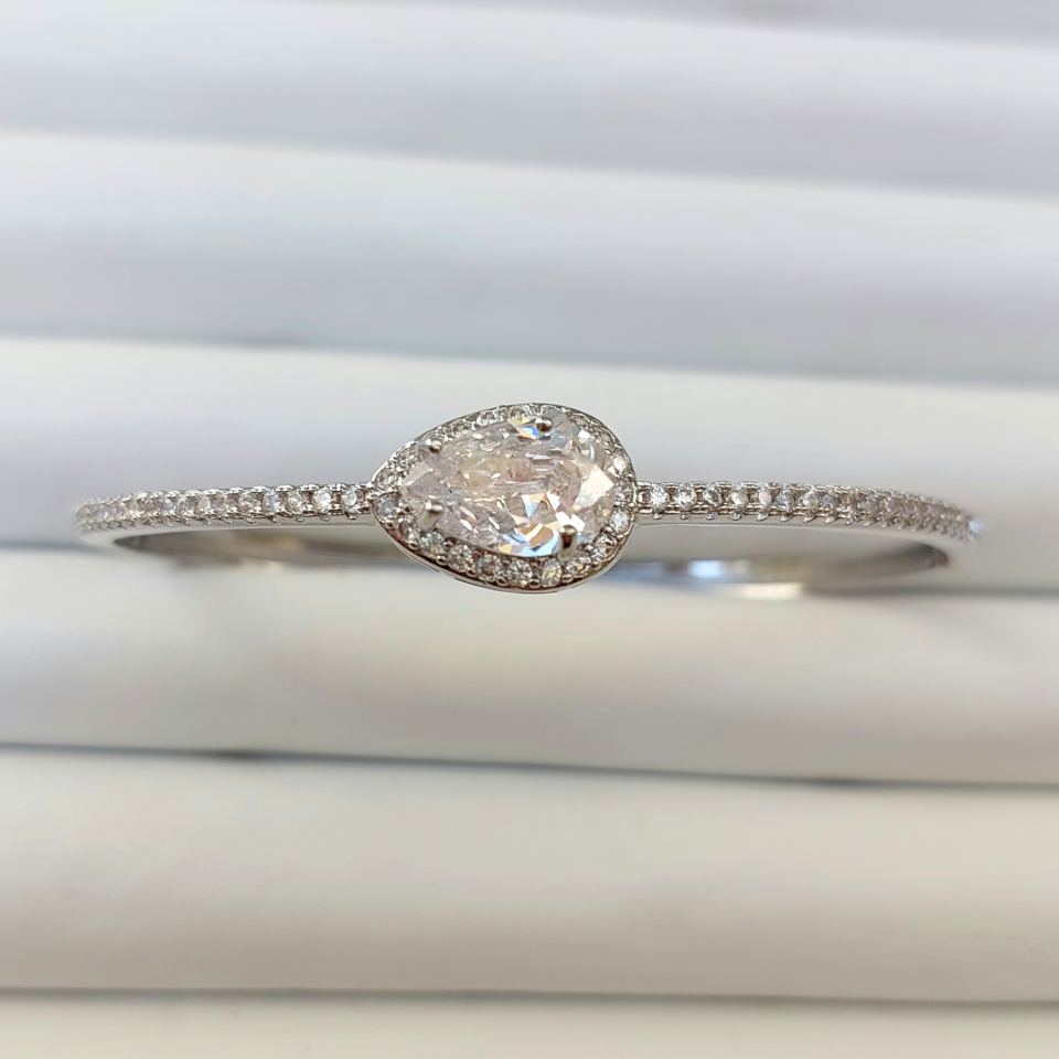 Çelik Zirkon Taş Kelepçe