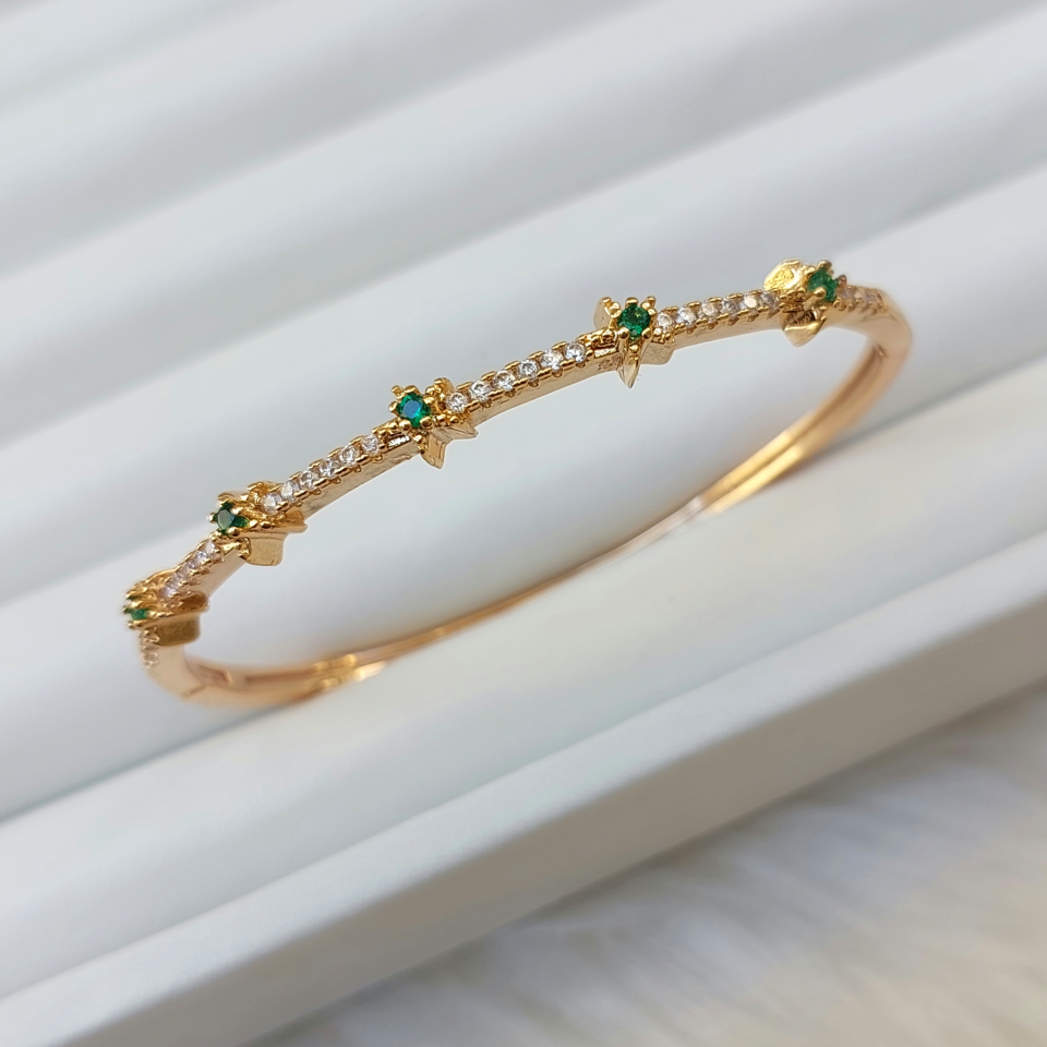 Çelik Zirkon Taş Kelepçe