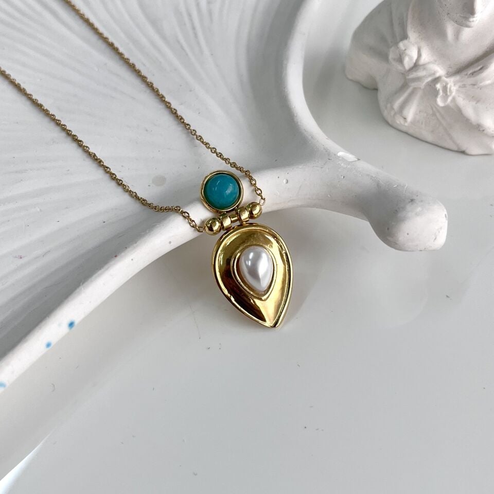 Çelik İnci Detay Kolye