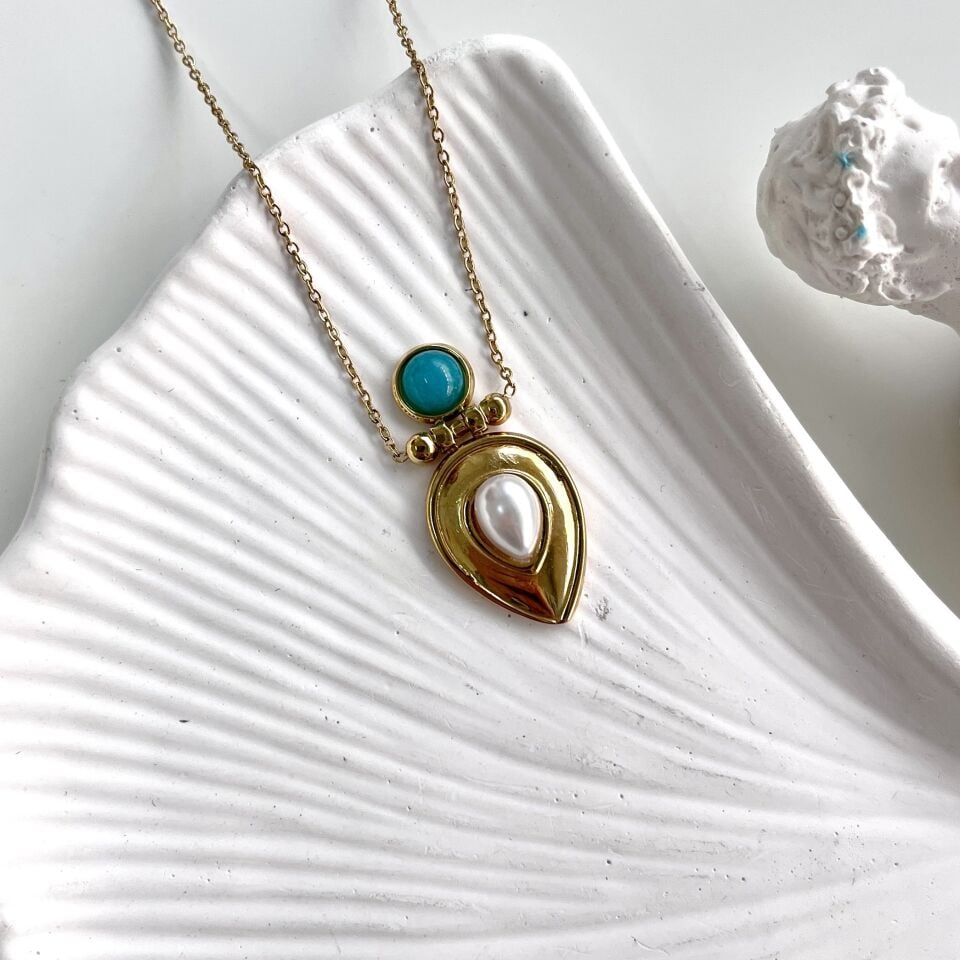 Çelik İnci Detay Kolye