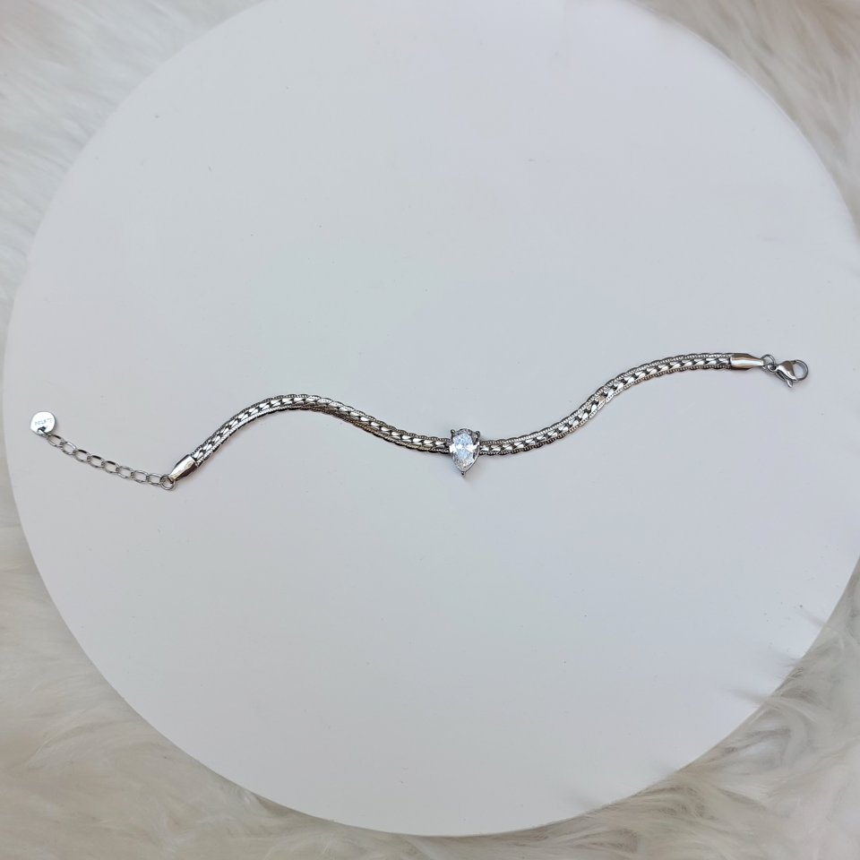 Çelik Taşlı Bileklik