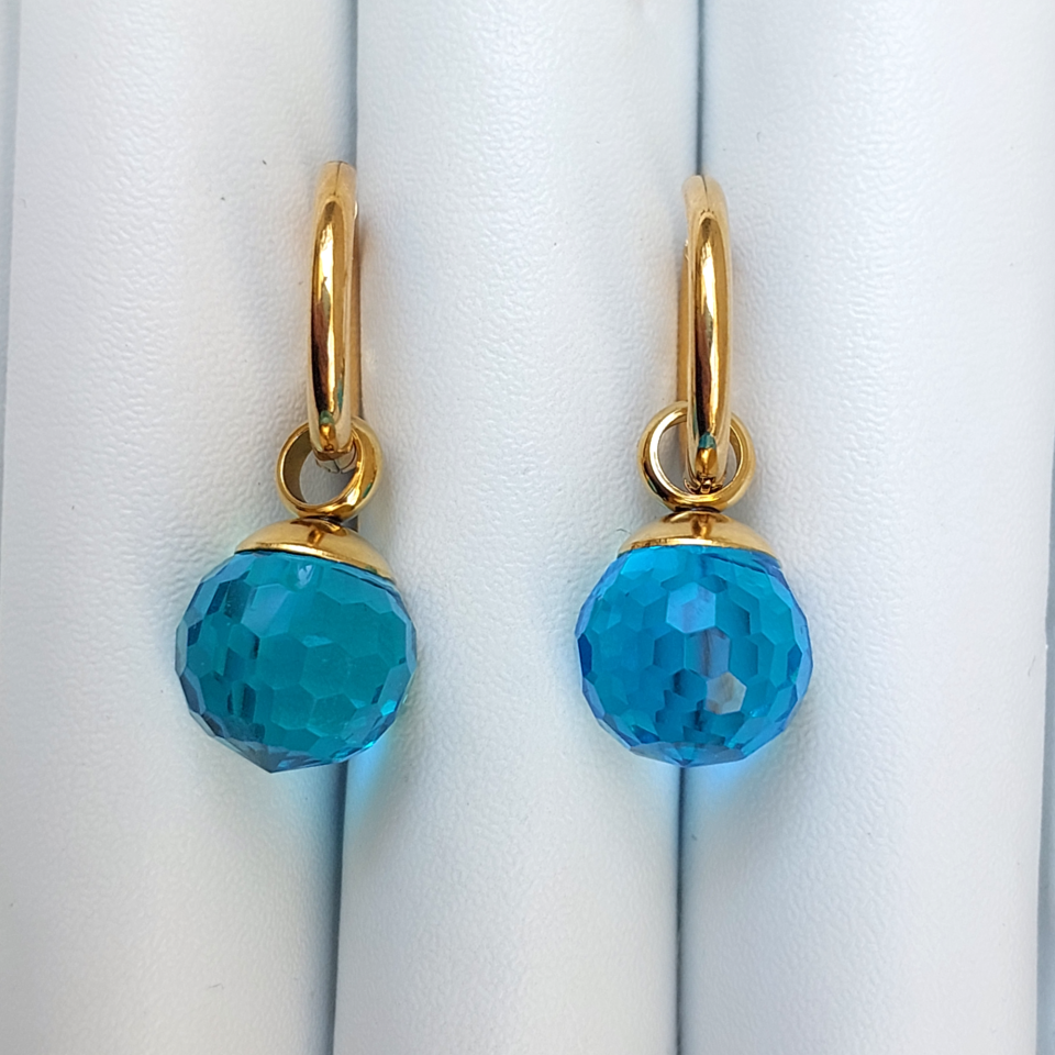 Çelik Kristal Küpe