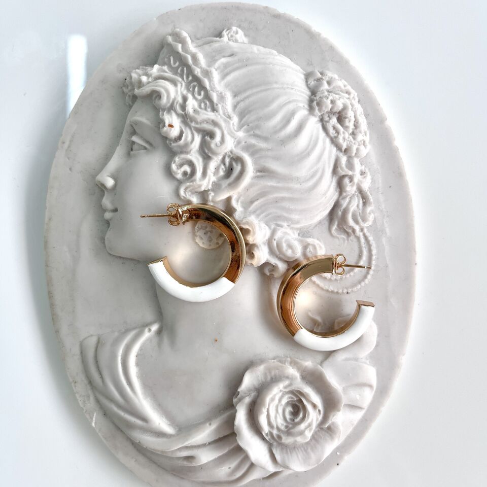 Özel Seri Mineli Halka Küpe