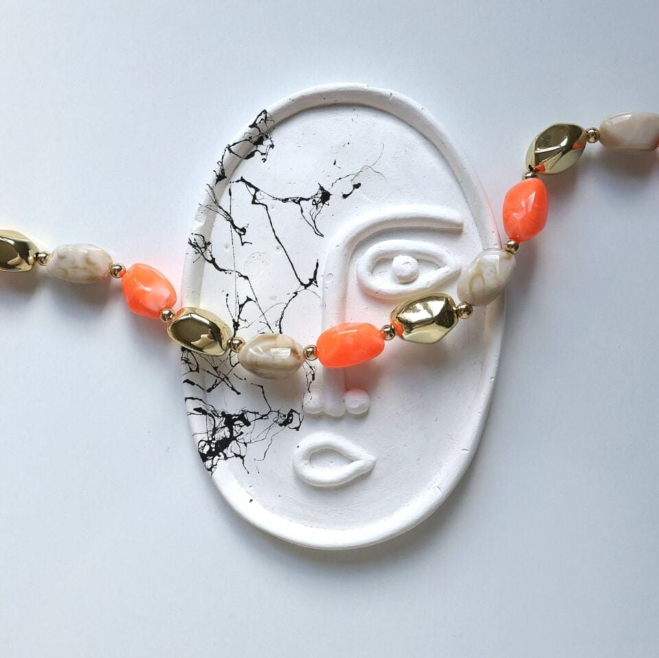 Akrilik Renkli Kolye