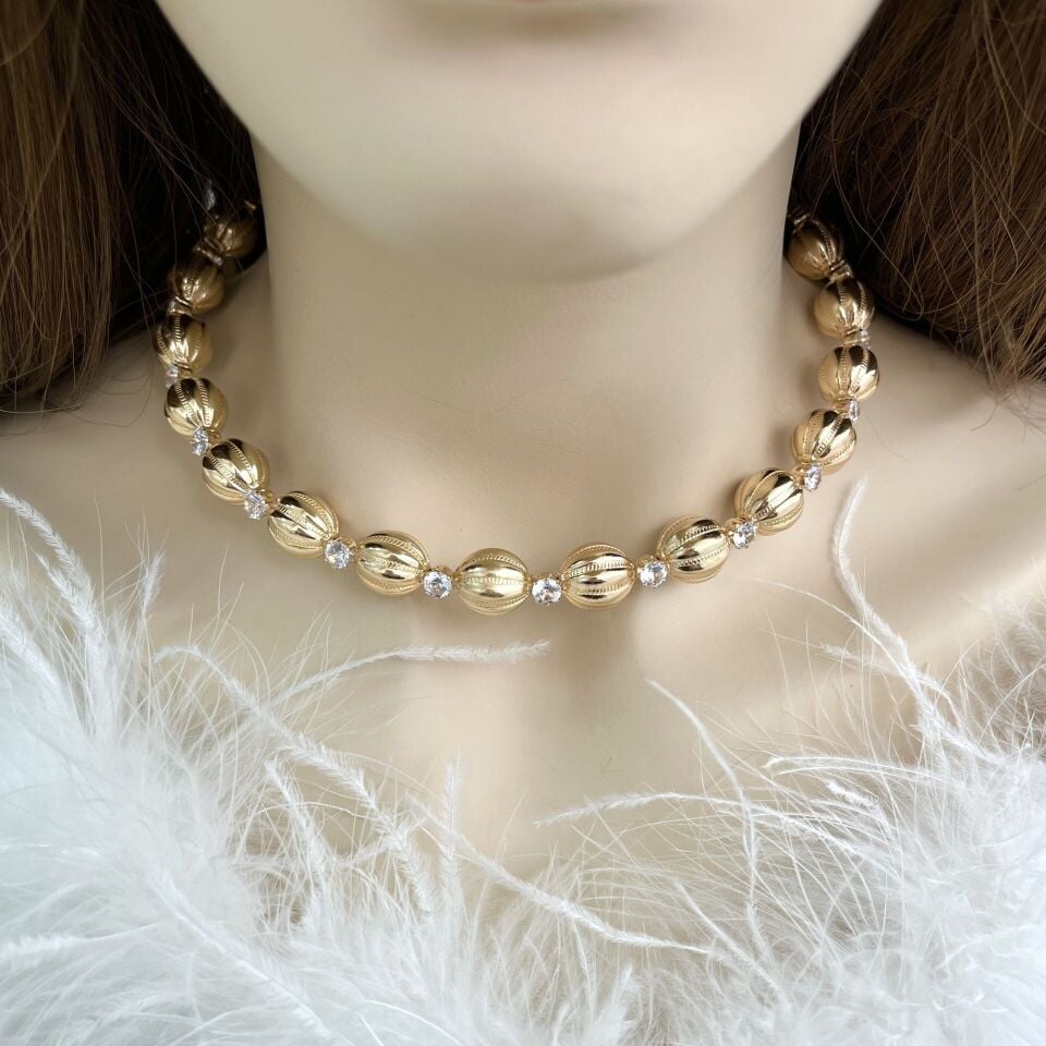 Özel Seri Taşlı Choker Kolye