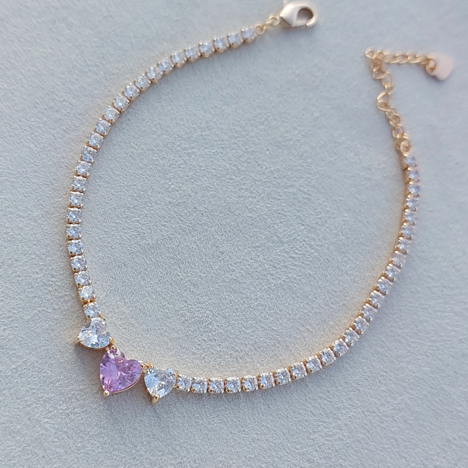 Özel Seri Kaplama Pembe Halhal