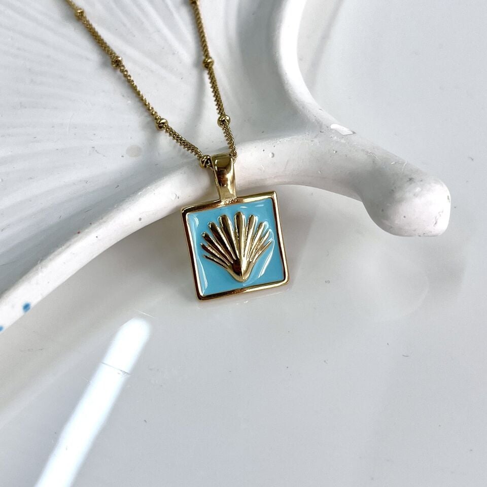 Çelik İstiridye Kolye