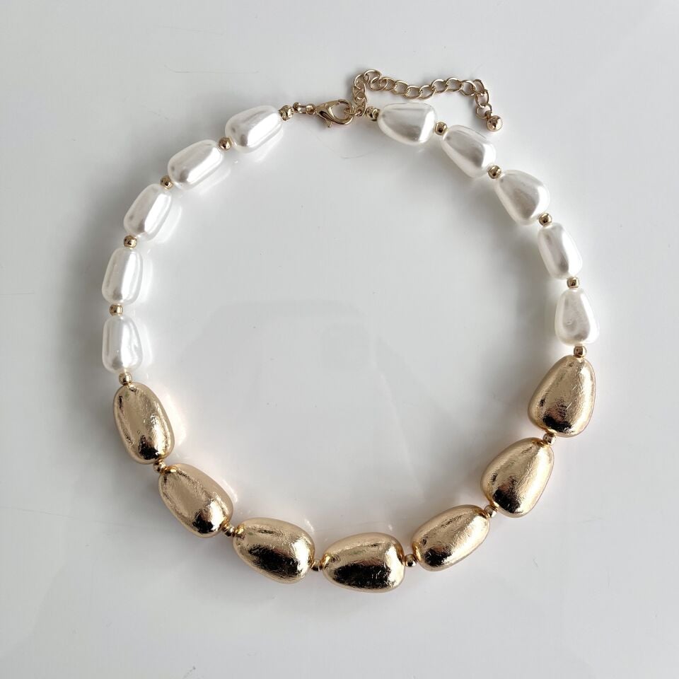 İthal İnci Detay Kolye