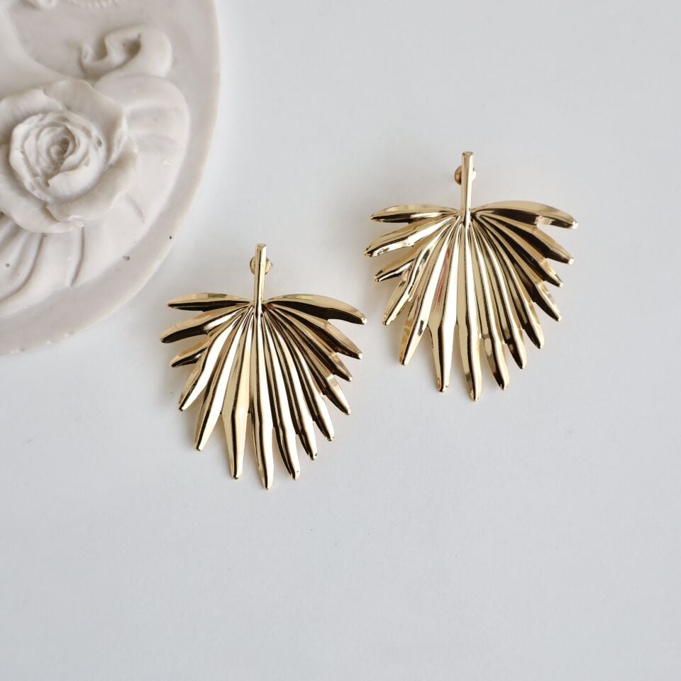 Özel Seri Yaprak Küpe