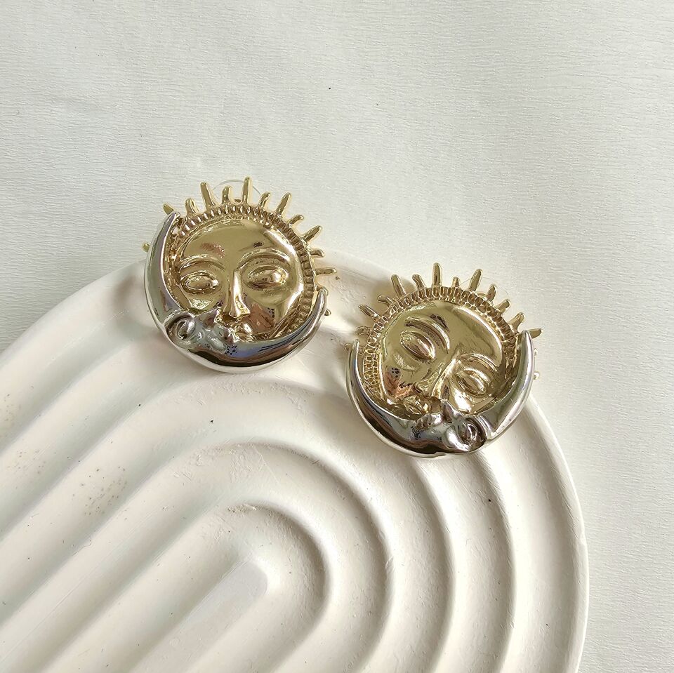 Güneş Ay (gece&gündüz) Küpe