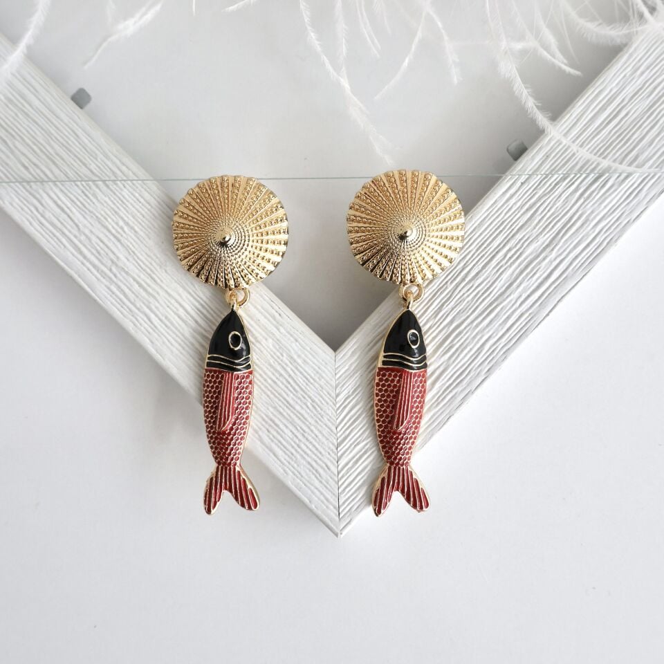 Zara Model Balık Küpe