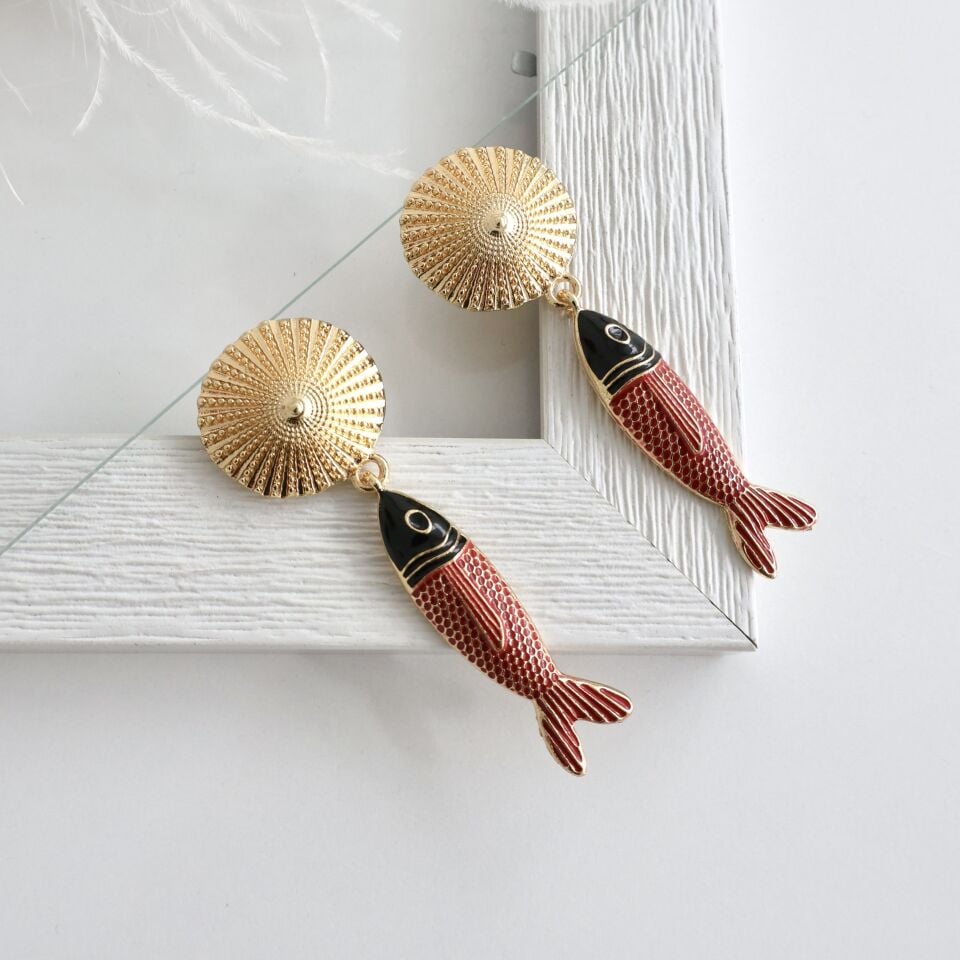 Zara Model Balık Küpe