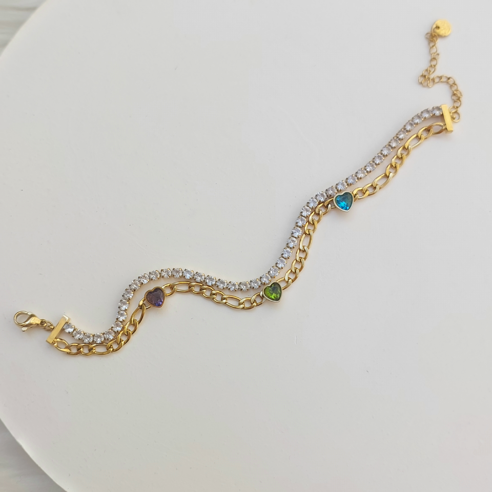 Çelik Su Yolu İkili Bileklik