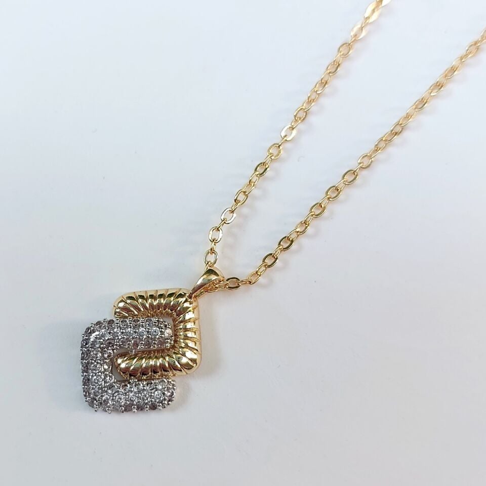 Özel Seri Çift Renk Zirkon Kolye