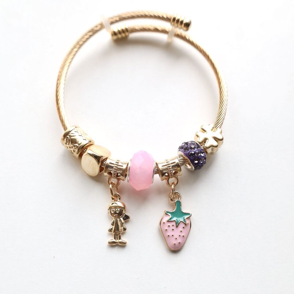 Pembe Charmlı Bileklik