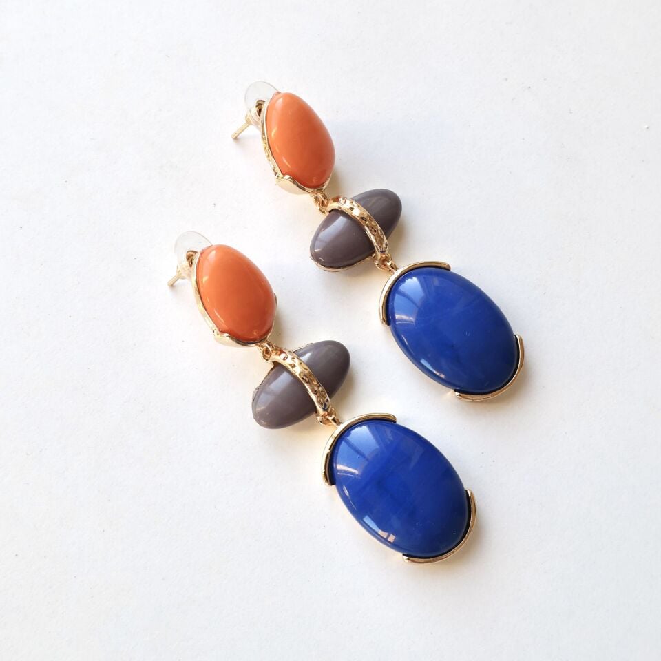 Renkli Sallantı Küpe