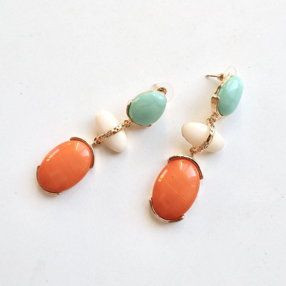 Renkli Sallantı Küpe