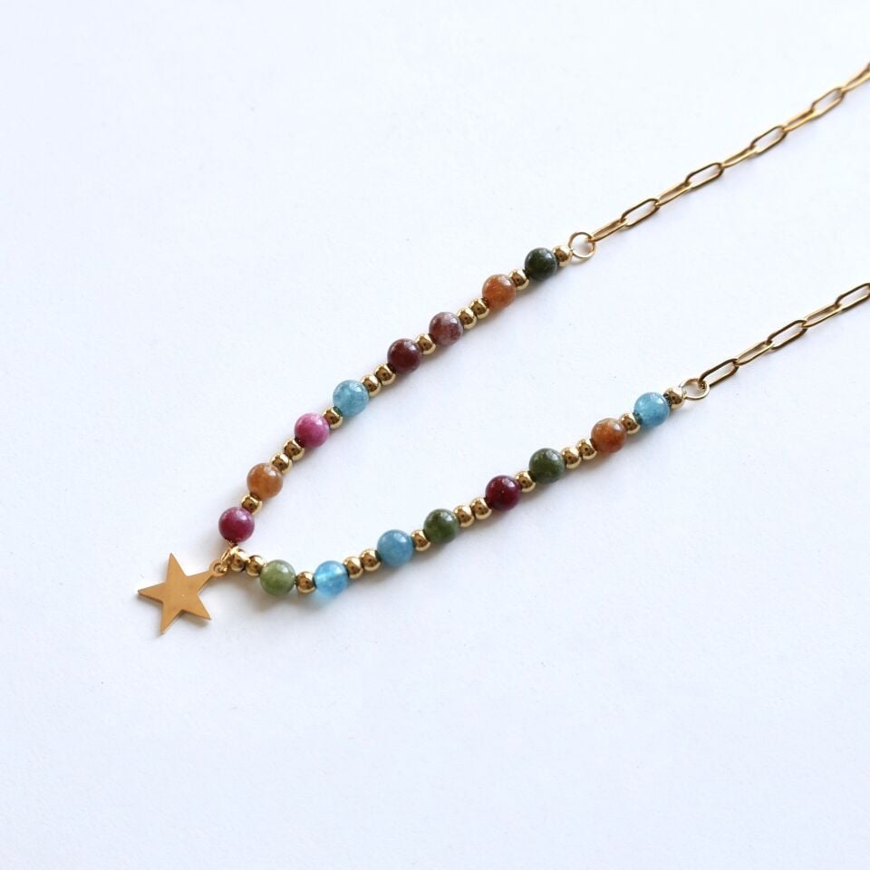 Çelik Yıldız Kolye