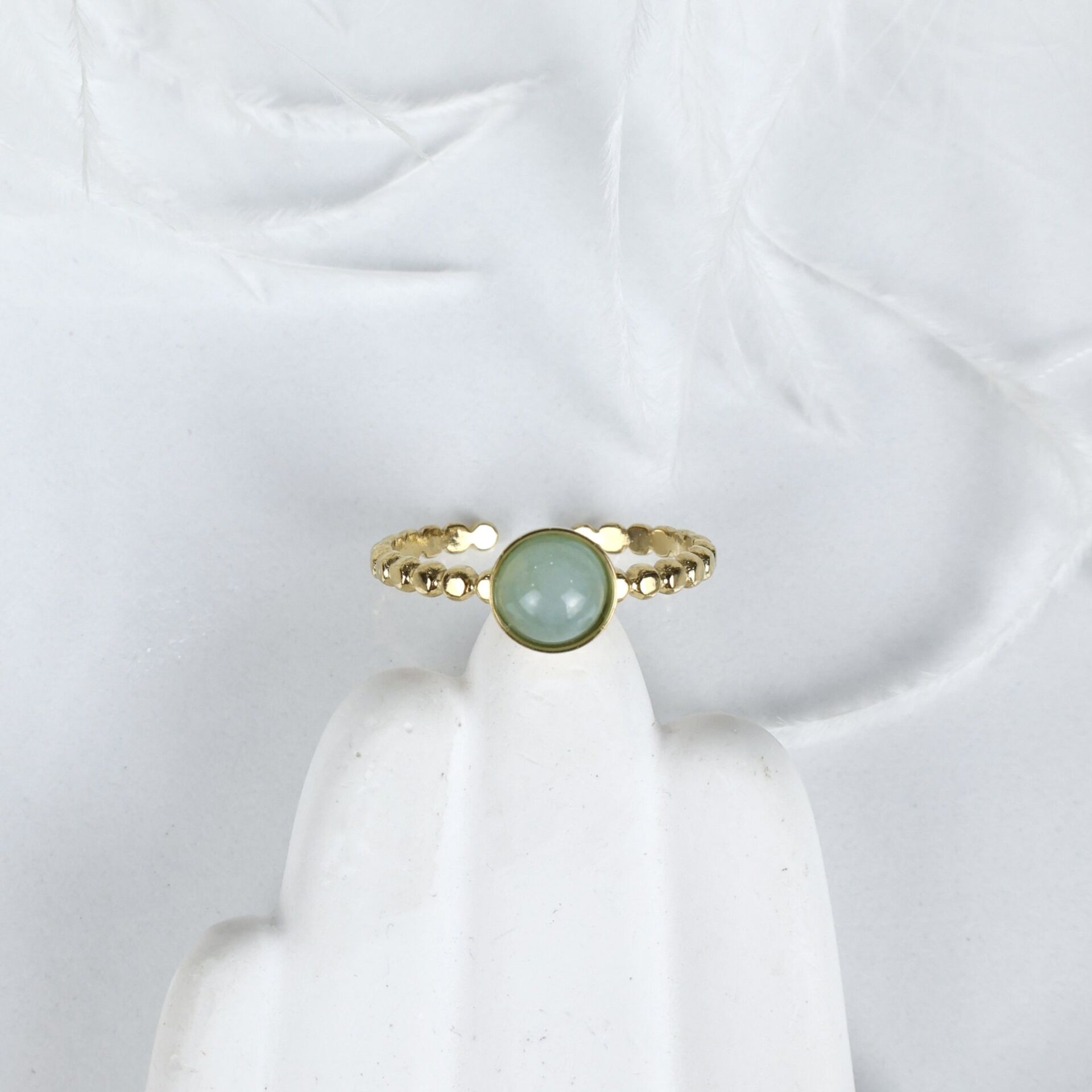 Çelik Taşlı Yüzük