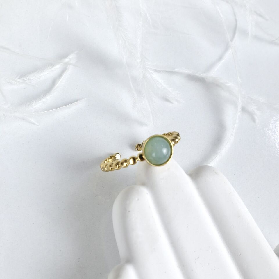 Çelik Taşlı Yüzük