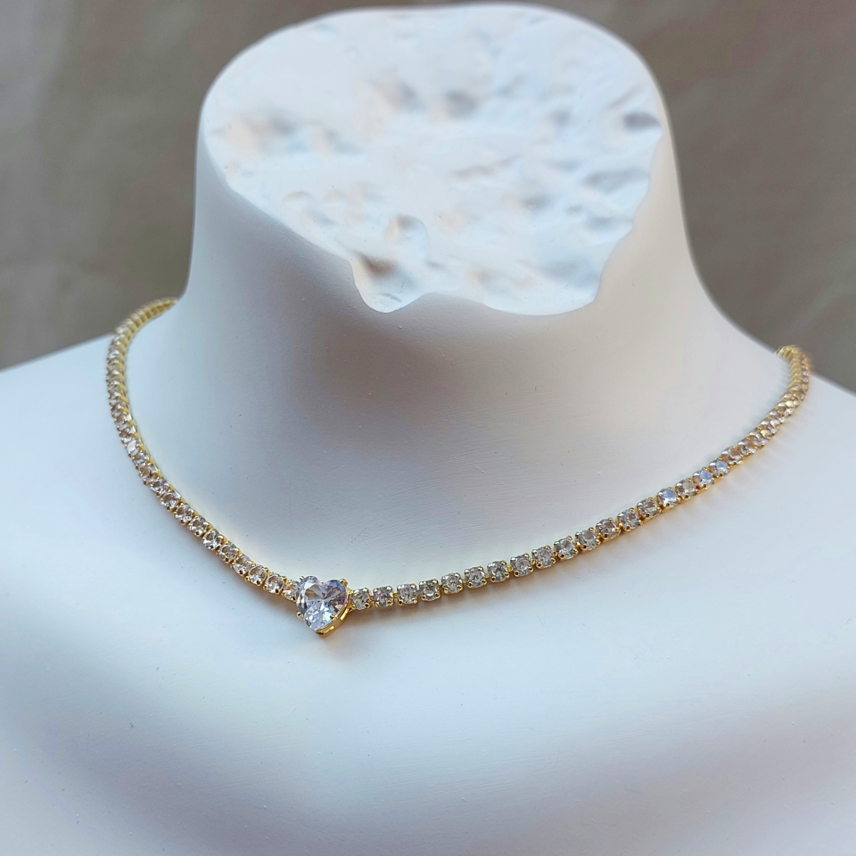 Özel Seri Su Yolu Kalpli Kolye