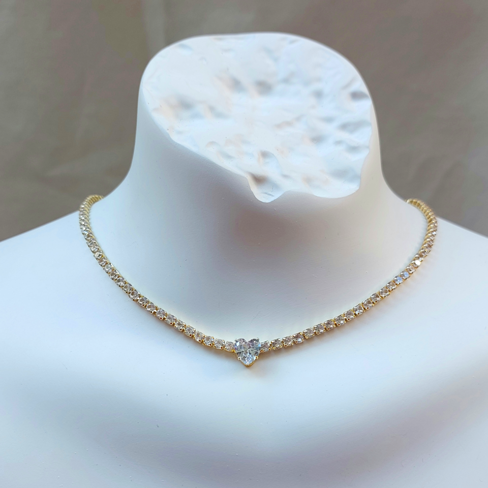 Özel Seri Su Yolu Kalpli Kolye