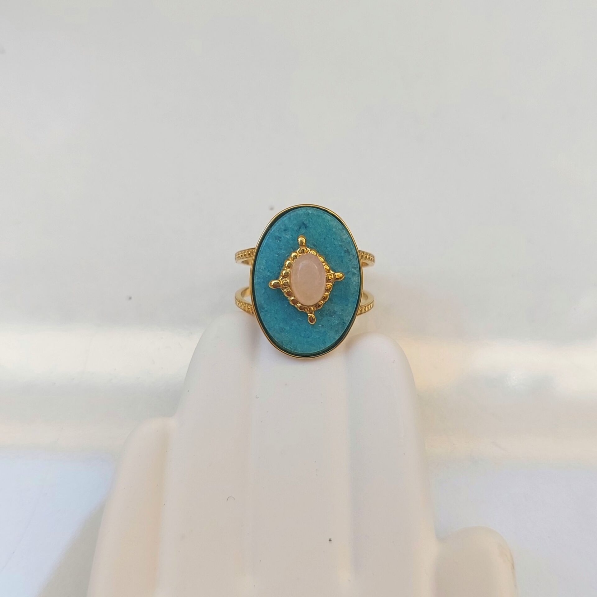 Çelik Taşlı Yüzük