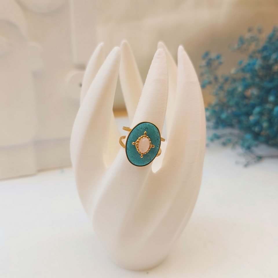 Çelik Taşlı Yüzük