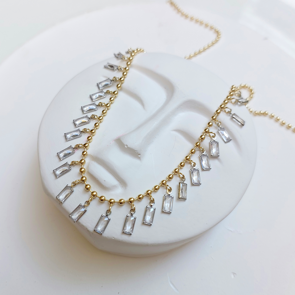 Özel Seri Baget Taşlı Kolye