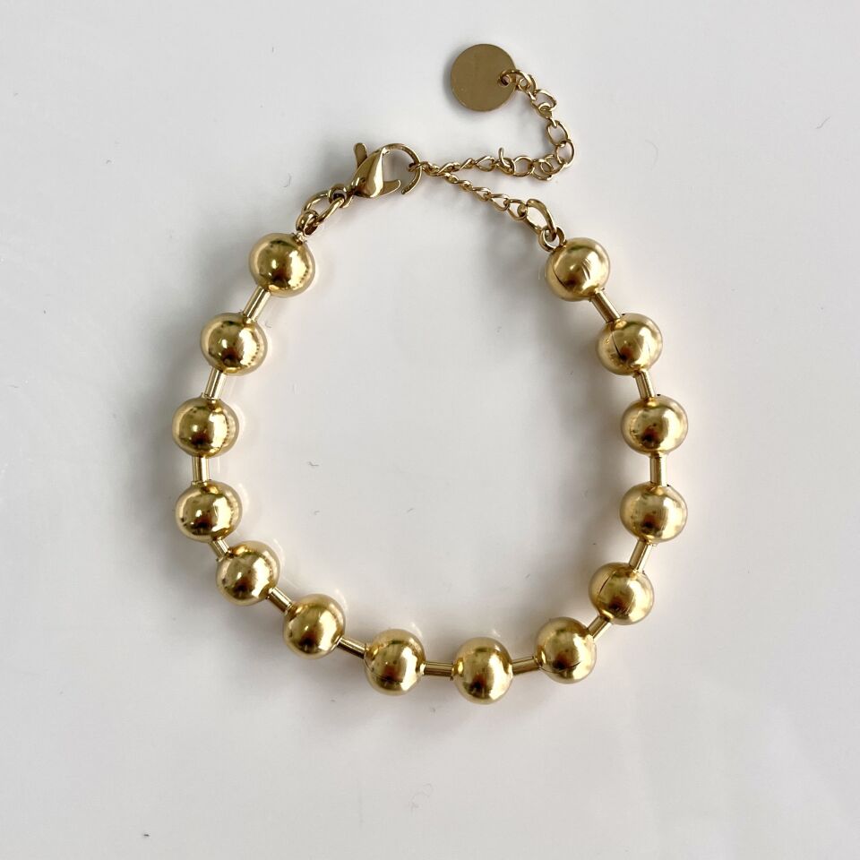 Çelik Topçuk Sıralı Bileklik