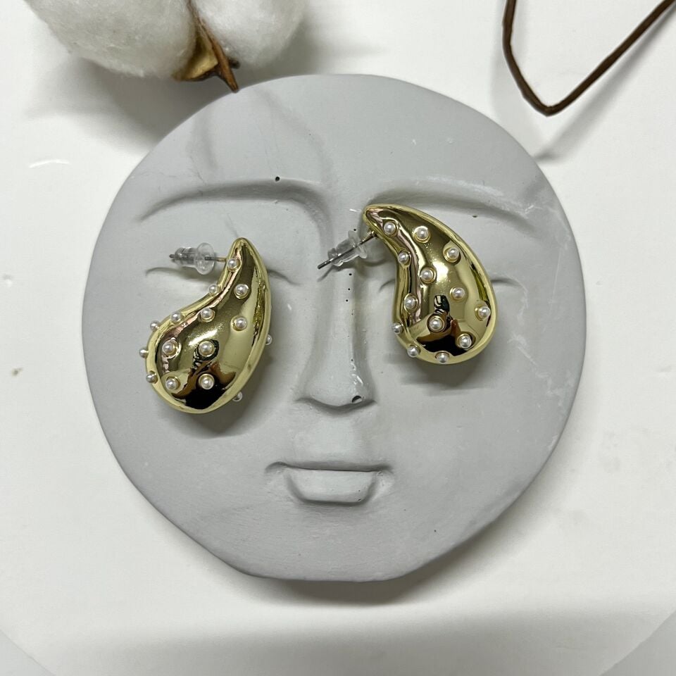 İnci Detay Bottega Küpe