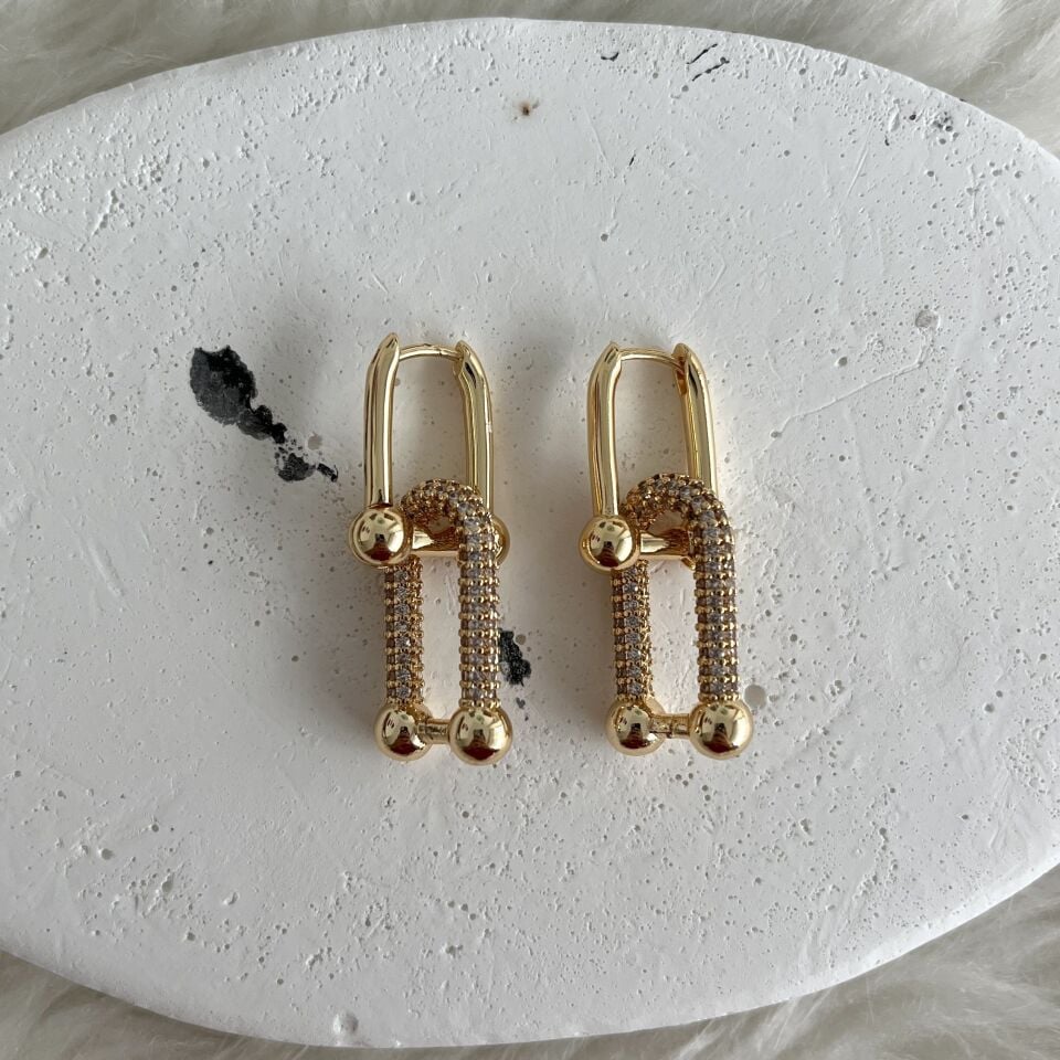 Özel Seri Zirkon Taşlı Tiffany Küpe