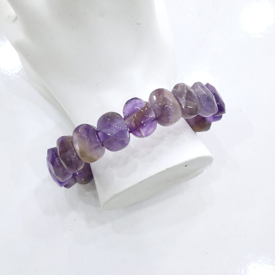 Doğal Ametist Taşı Bileklik