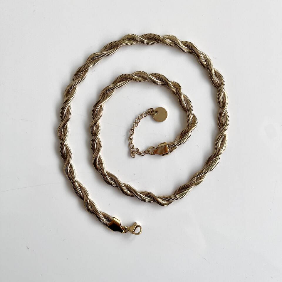 Çelik İkili Zincir Kolye