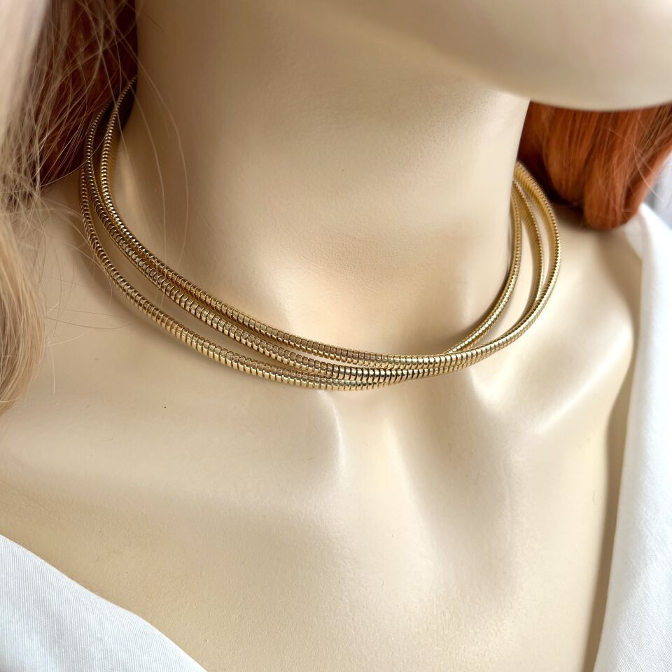 Özel Seri Tırtık Plaka Üçlü Kolye