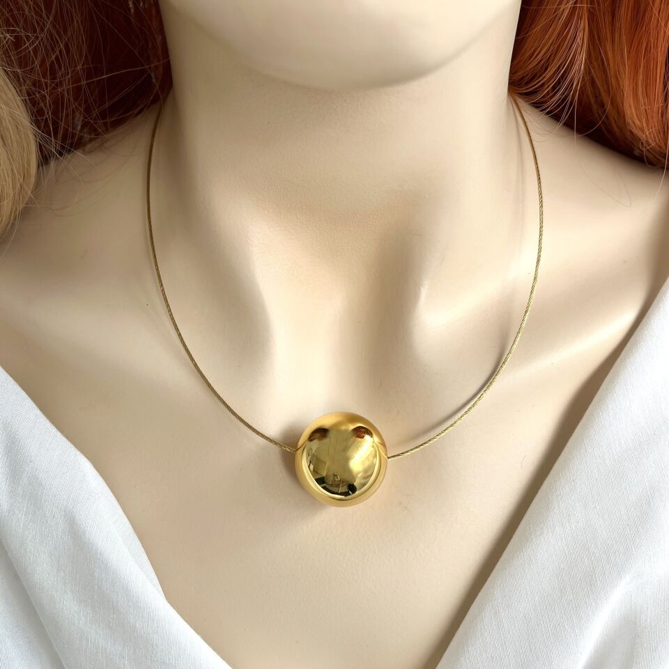 Çelik Topçuk Kolye