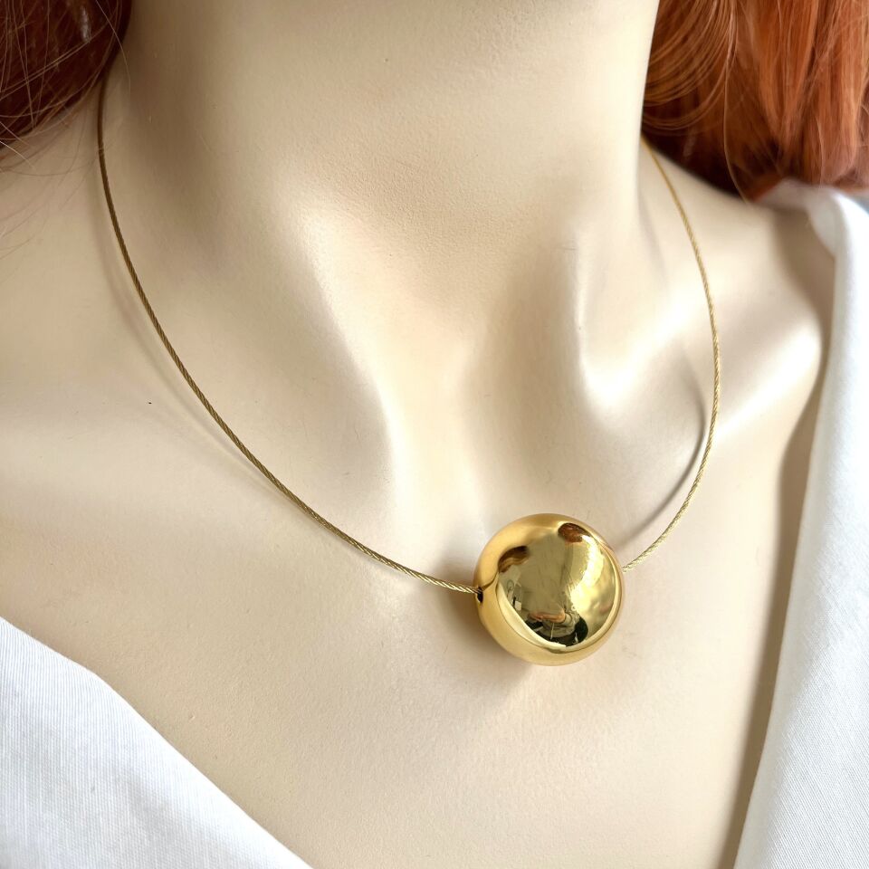 Çelik Topçuk Kolye