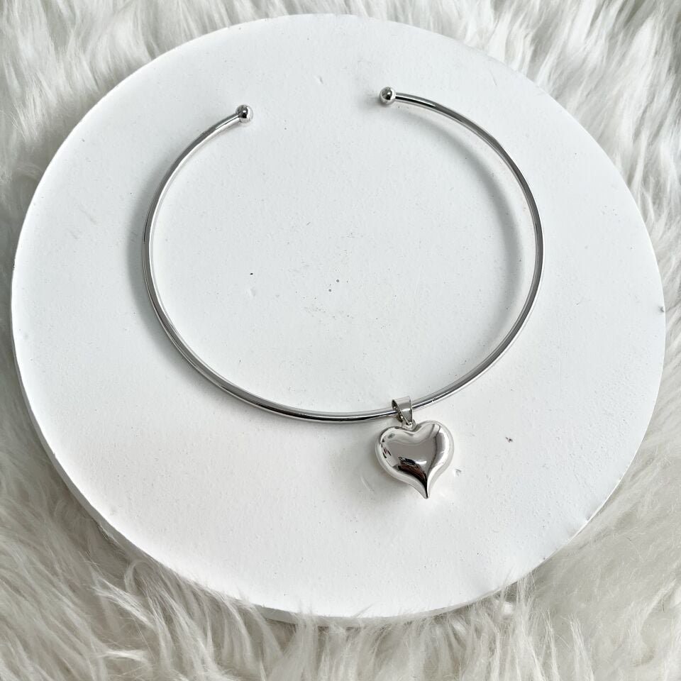 Özel Seri Kalpli Choker Kolye