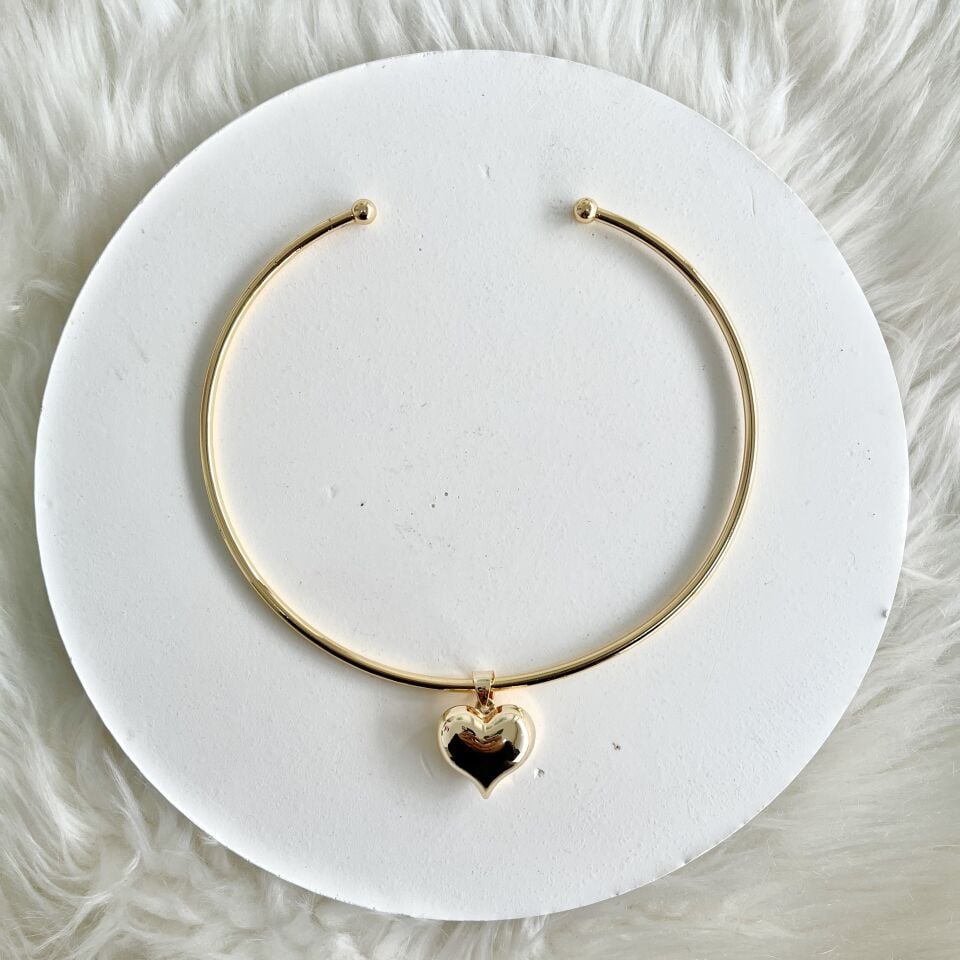 Özel Seri Kalpli Choker Kolye