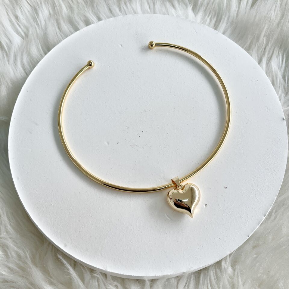 Özel Seri Kalpli Choker Kolye