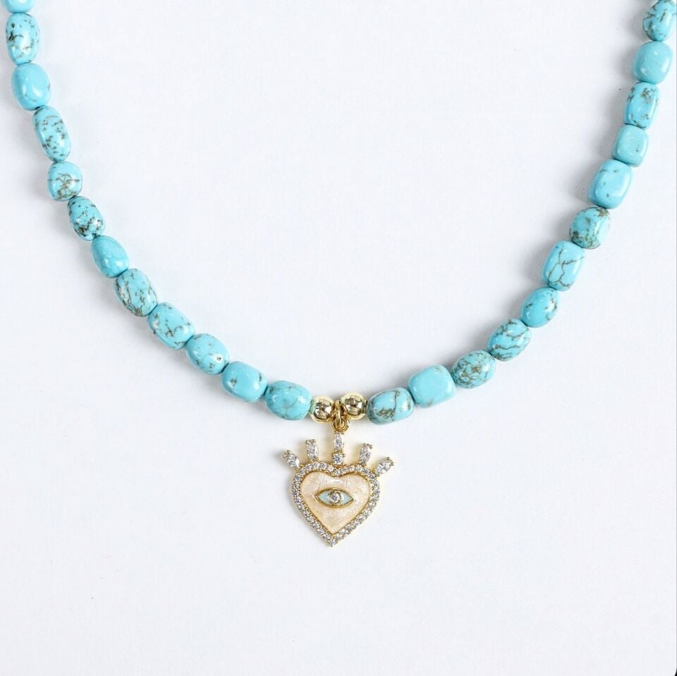 Turkuaz Taşı Kolye