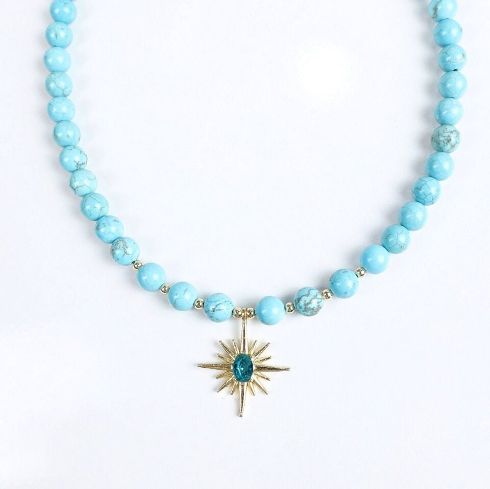 Turkuaz Taşı Kolye