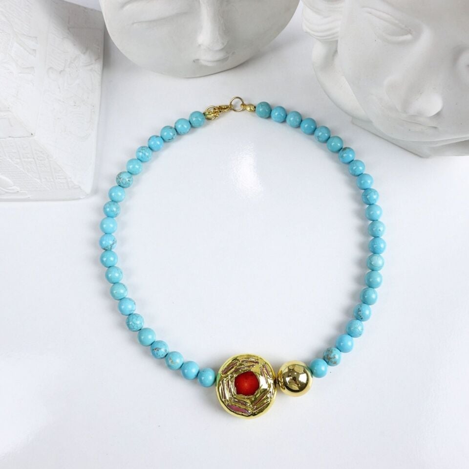 Turkuaz Taşı Kolye