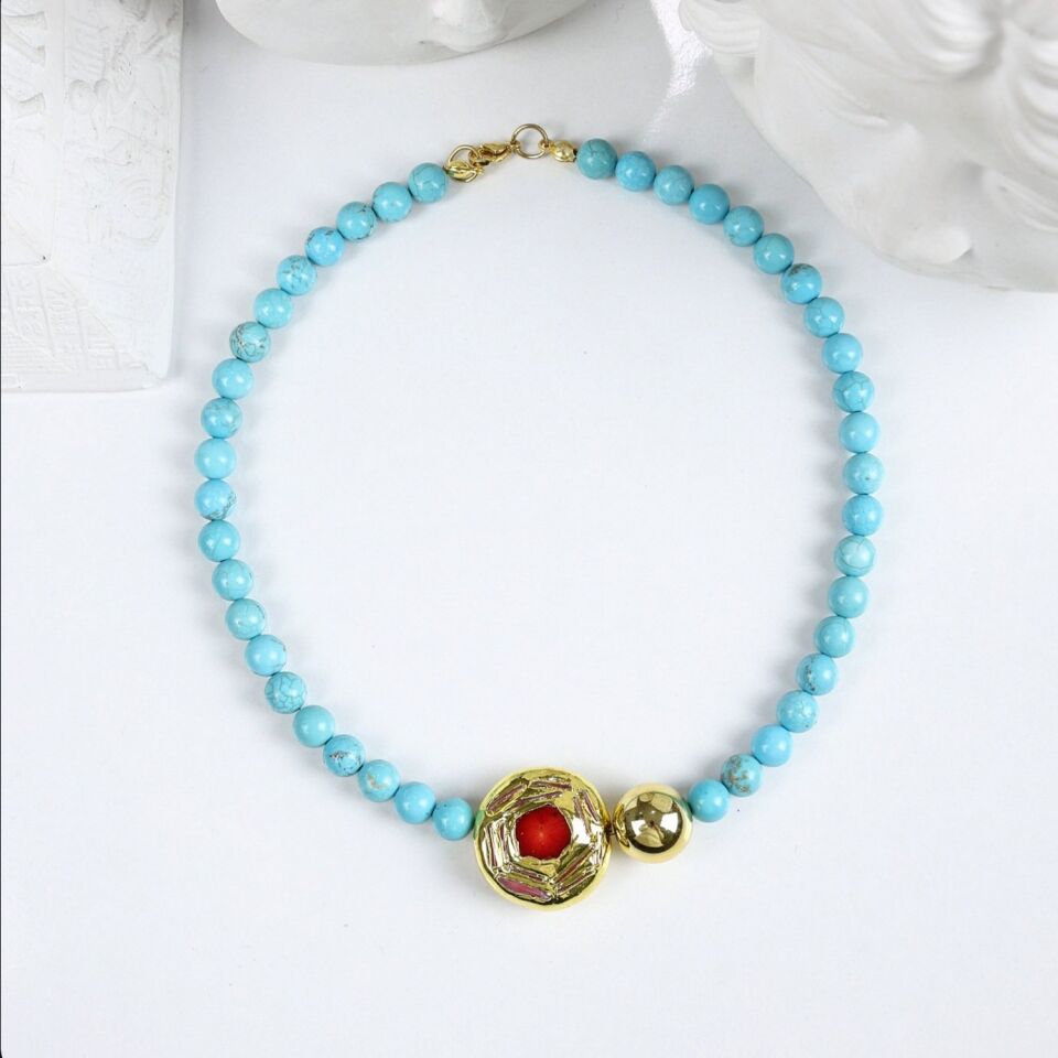 Turkuaz Taşı Kolye