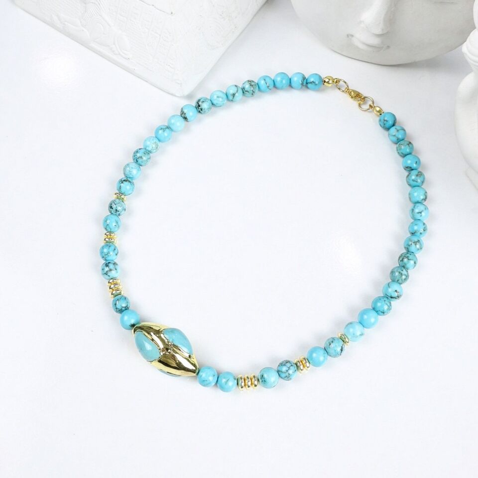 Turkuaz Taşı Kolye