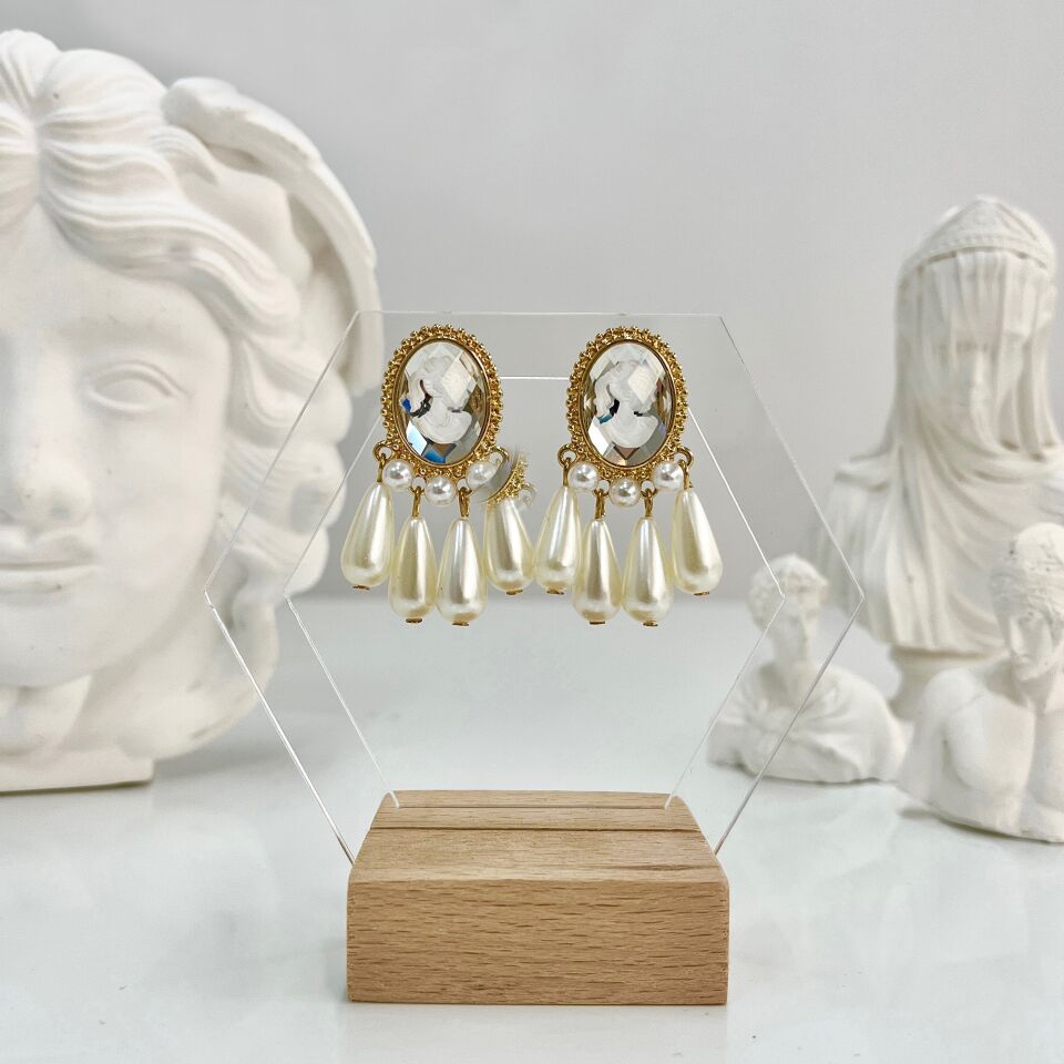 İthal Kadın Detay İncili Küpe