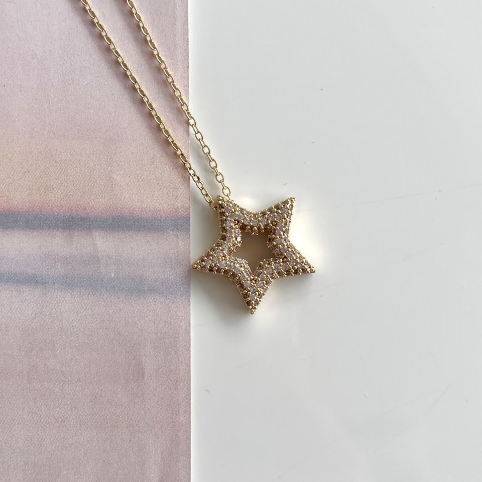 Özel Seri Taşlı Yıldız Kolye