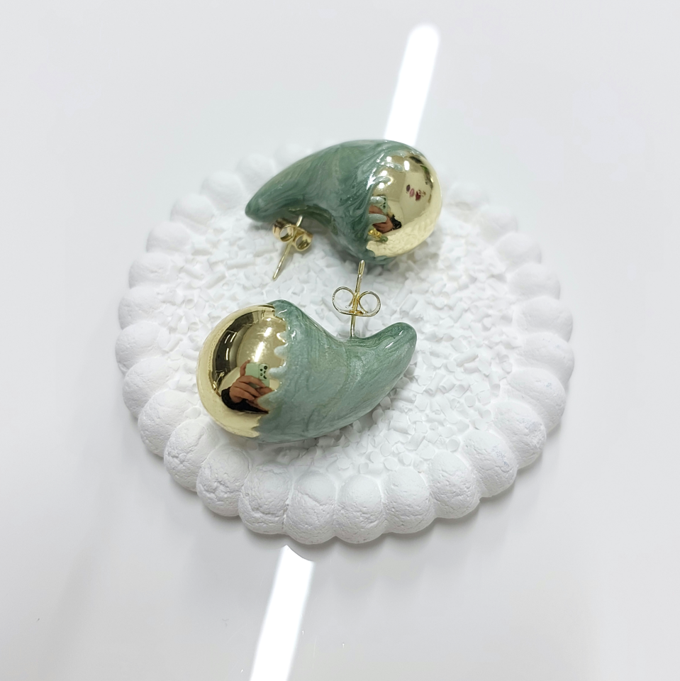 Yeşil Bottega Küpe