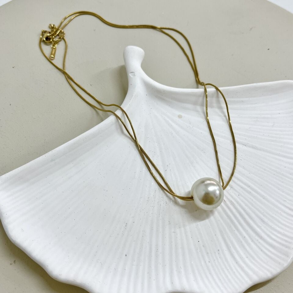 Çelik İnci Detay Kolye