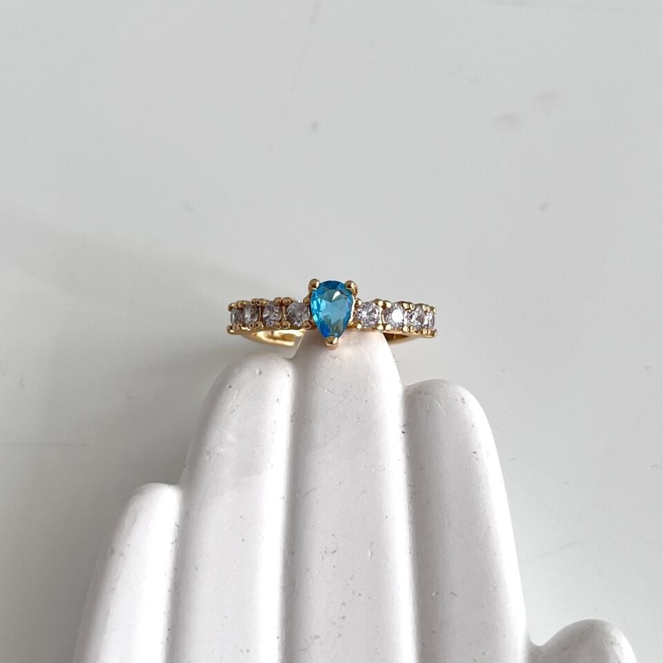 Xuping Mavi Zirkon Yüzük